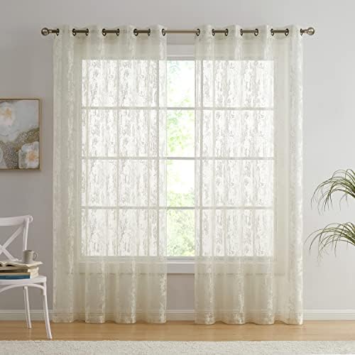 HLC.ME Crawford Modern Abstract Decorative Semi Sheer Light Filtering