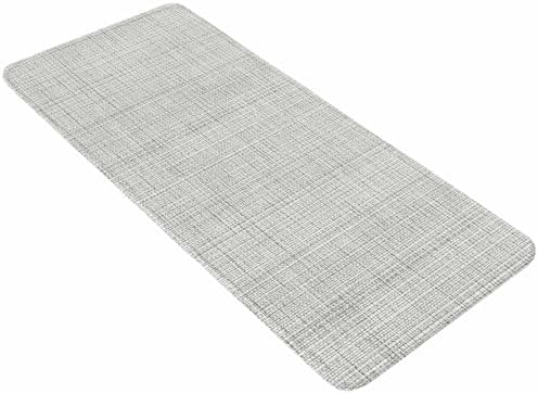 Long Bathroom Runner Rug, Grey Rustic Absorbent Non Slip Washable Rug