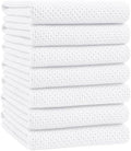 Homaxy 100% Cotton Oversized Waffle Weave Kitchen Towels, 7-Pack