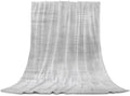 Slate Gray Flannel Fleece Throw Blanket, Vintage Solid Color Modern