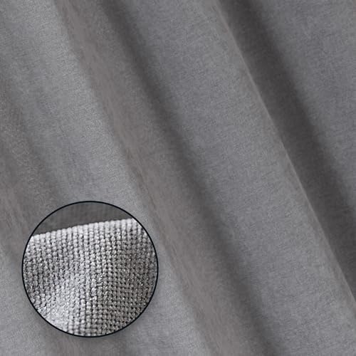 Amazon Basics Chenille Room Darkening Curtains, Light Filtering Window
