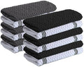 Infinitee Xclusives Kitchen Towels Bundle - Pack of 6 Grey + Pack of 6