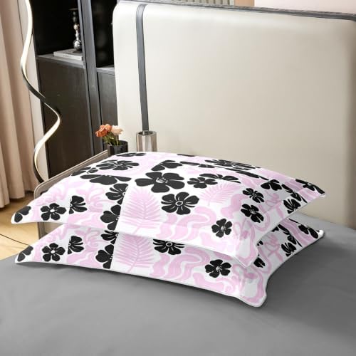 Modern Pink 100% Cotton Duvet Cover Queen Size,Minimalist Neutral