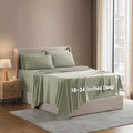 Nestl Extra Deep Twin XL Sheet Set - 4 Piece Breathable & Cooling