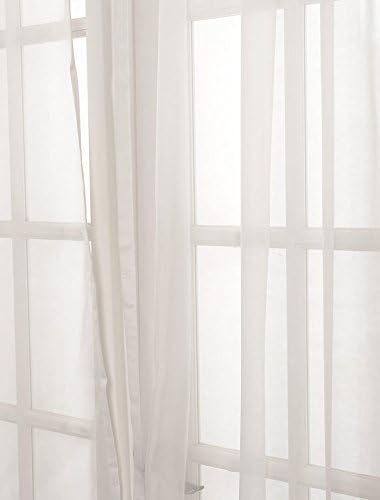 HPD Half Price Drapes SHCH-VOL3-96-PR Solid Voile Poly Sheer Curtain