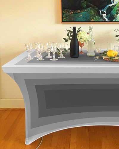 3D Optical Illusion Tablecloth Stretch Spandex Table Cloth Fitted