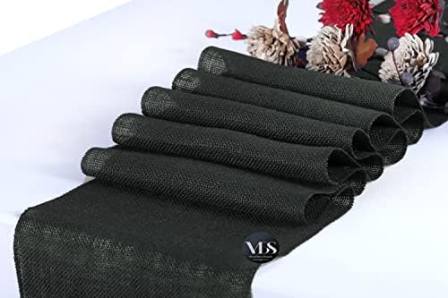 VDS Pack of 10, Burlap Table Runner 100% Natural Jute Rustic Hessian