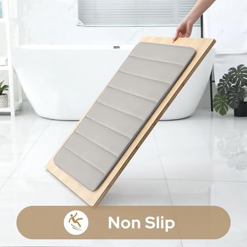 4 Pieces Sets Bathroom Rugs Toilet Mats Memory Foam Bath Mat Set Water