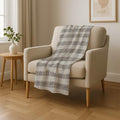 Addison Rugs ASB924 Taupe 50" x 70" Oversized Sherpa Throw Blanket