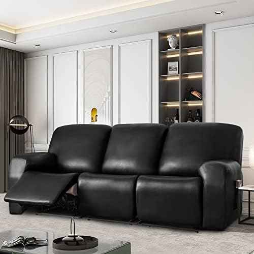 JOKIVTOU PU Leather Recliner Sofa Cover