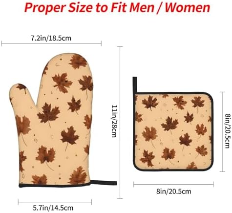 Light Beige Autumnoven Mitts and Potholders BBQ Gloves