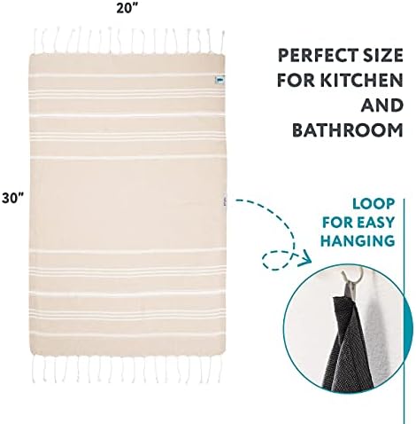 WETCAT Bundle: Turkish Hand Towels (20 x 30, Set of 2) and Turkish