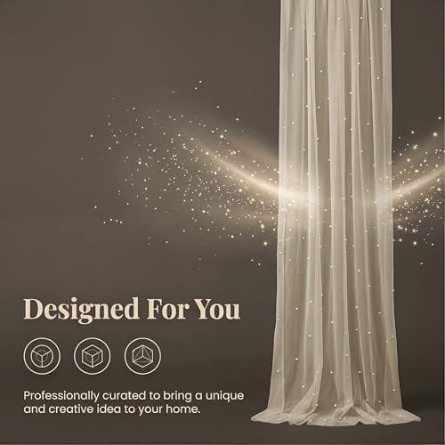 Beige Gauze Table Runner 120 Inch, Sheer Boho Rustic Cheesecloth