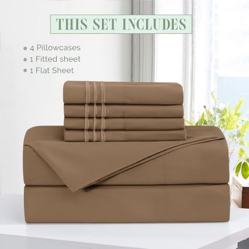 Elegant Comfort Luxury Soft 6-Piece 1500 Premium Hotel Quality Bed