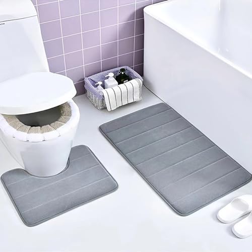 Bath Mat Memory Foam Bath Mat Bathroom Mat Quick Dry Bath Mats For