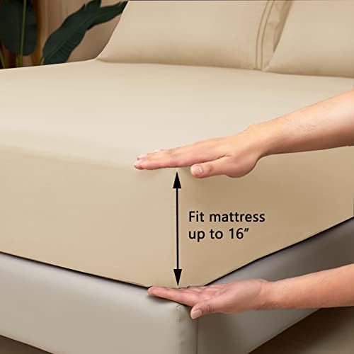 Mejoroom Queen Size Sheet Set - Hotel Luxury 1800 Bedding Sheets &