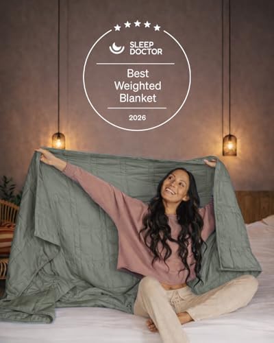 Baloo Weighted Blanket for Adults 25 lb King (Moss, 80"x87")