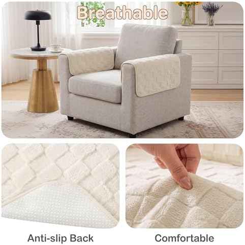 Foxdecor Couch Arm Covers, Set of 2