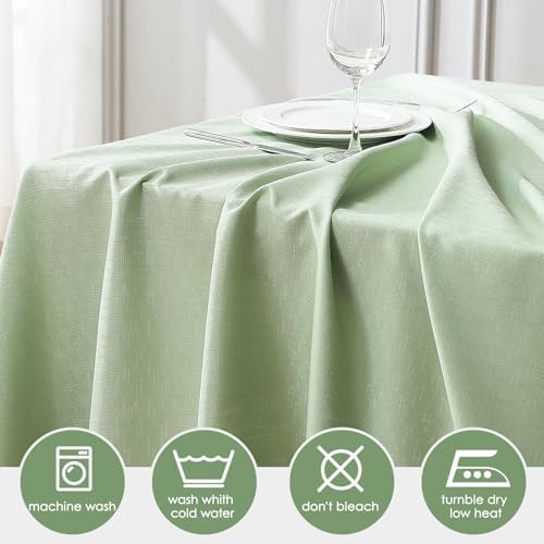 VidaFete Luxe Series 150GSM 60x120 Faux Linen Rectangle Tablecloth