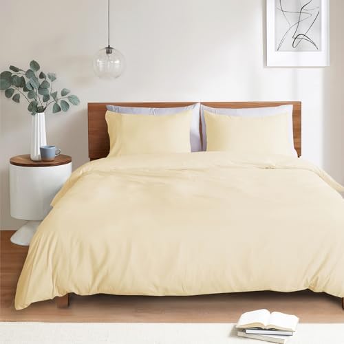 Mejoroom Taupe Duvet Cover Queen Size – Queen Duvet Cover Set - Soft