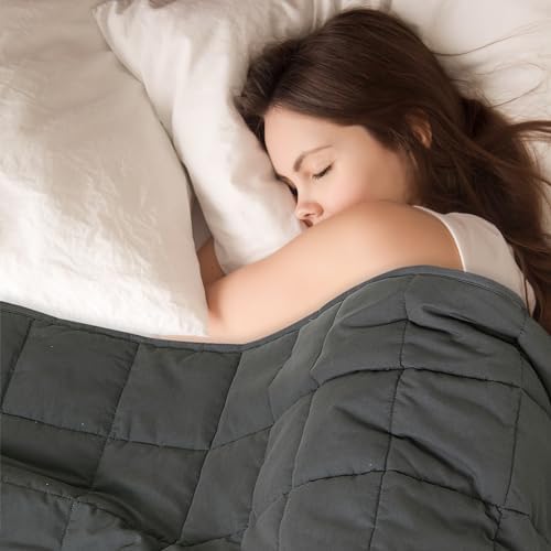 MOTRIP Adults Weighted Blanket 20 Pounds Queen Size, Cooling Blanket