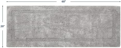 Nautica - Tufted Cotton Bath Runner, Soft & Absorbent Bath Rug, 22 x