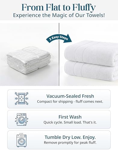 Casa Platino Hand Towels for Bathroom 100% Cotton 4 Pack 16x26 - White