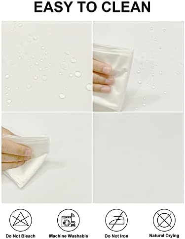 Fokitut 2 Pack Waterproof Round Tablecloth, 70 Inch, Stain Resistant