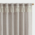 jinchan Linen Curtains for Living Room Bedroom Light Filtering Semi