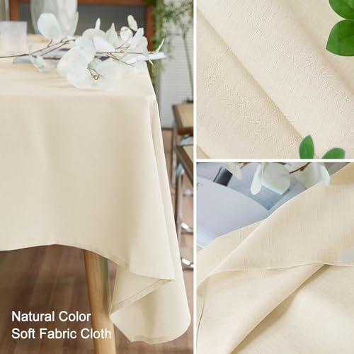 AUSSPVOCT Textured Table Cloth Rectangle 52x70 Inch for Home Kitchen