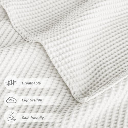 Exclusivo Mezcla 100% Cotton Waffle Blanket Queen Size for Bed
