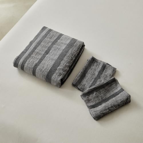 Grey Pinstripes Duvet Cover Set