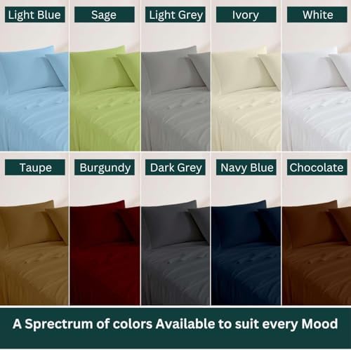 NON Sticky cotton Premium 4 Piece Egyptian Cotton Fitted Twin XL Sheet