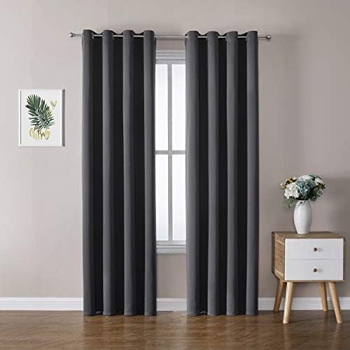 ChrisDowa Blackout Curtains for Bedroom and Living Room 108 Inches