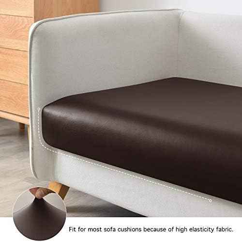 Yates Home PU Leather Chair Slipcover, Chocolate