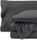 Bare Home Super Soft Fleece Sheet Set (Twin XL, Grey)