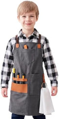 Children's tool adjustable waterproof canvas apron 6-12