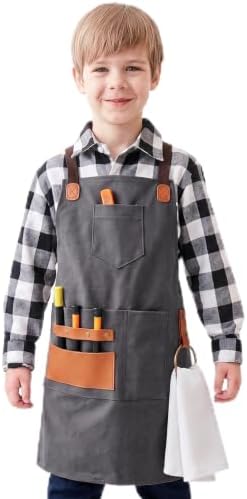 Children's tool adjustable waterproof canvas apron 6-12