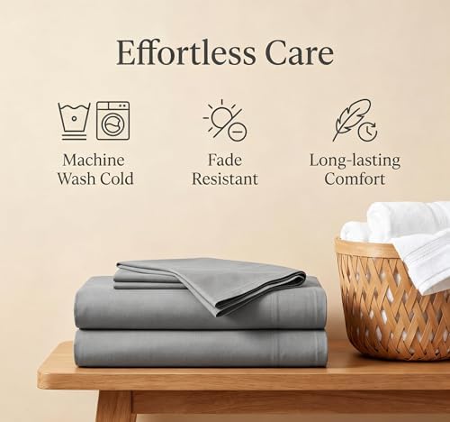 Flat Sheet Only-Luxury Brushed Microfiber Bed Top Sheet,Wrinkle, Fade