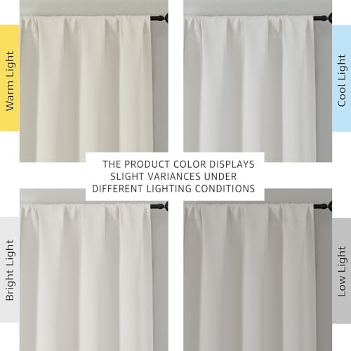 OWENIE Sally Blackout Curtains 120 Inches Long 2 Panels Set for