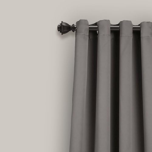 Lush Decor Insulated Grommet Blackout Window Curtain Panels, Pair, 52"