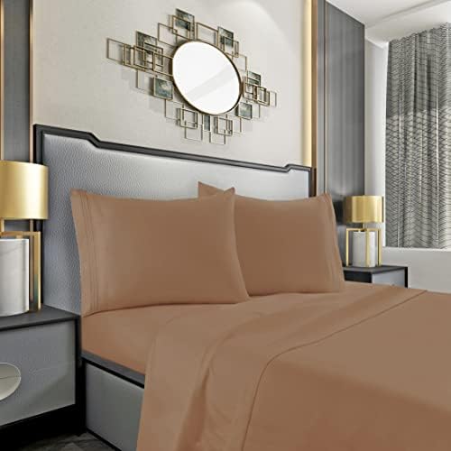 Mocassi Queen Sheet Set - Luxury Hotel 1800 Premier Bedding Sheets &