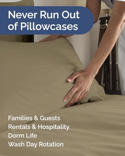 King Standard Pillow Cases Set of 8 - Ultra Soft Pillowcase Covers