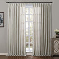 ChadMade 84W x 84L Cotton Linen Light Filtering Drape Pinch Pleat 1
