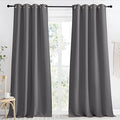 NICETOWN Grey Blackout Long Curtain 96 inch Length, W55 x L96, 1