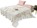 Soft Luxury Faux Fur Bubble Blanket, Thick Warm Cozy Throw Blanket for
