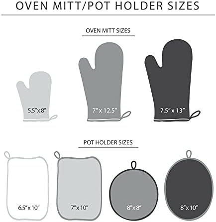 KITCHENAID Ribbed Soft Silicone Oven Mitt 2-Pack Set, 7.5"x13", Dried