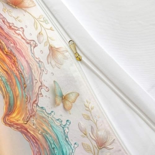 Valentine Duvet Cover Set Pressed Dried Flower Arrow Heart Romantic