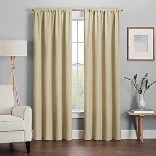 Blackout 100% Polyester Curtains for Living Room and Bedroom with Easy