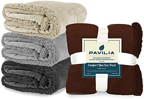 Pavilia Waterproof Couch Blanket | Dog & Cat Blanket Protector | Plush